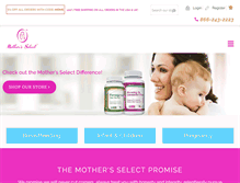Tablet Screenshot of mothersselect.com